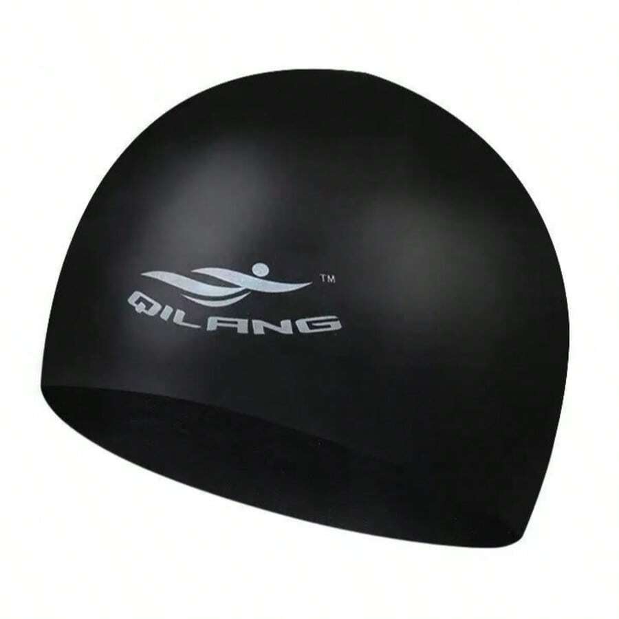 Unisex Waterproof Swimming Cap With Ear Protection Design, Elastic PU Swim Cap For Swimming Sports, Pool Party, Beach, Water Sports - Multicolor - View 1