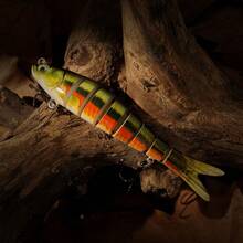 Hengjia 3pcs/Set Sinking Multi-Jointed Minnow Lure 13.7cm 27g Slow Sinking Bionic Fish Swim Lure With Bass Triple Hook, Carp Fishing Tackle, Hard Bait - Multicolor - View 4