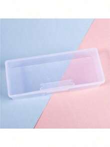 4 Stück/1 Stück transparente Aufbewahrungsbox für Schreibwaren mit großer Kapazität (zwei Größen erhältlich 7,28 Zoll/7,48 Zoll) Buntstifte Aquarellstifte Zeichenstifte Stiftehalter Schüler Zeichnen Skizzieren Federmäppchen Bürobedarf Organizer Box - Mehrere Stile - Übersicht 15