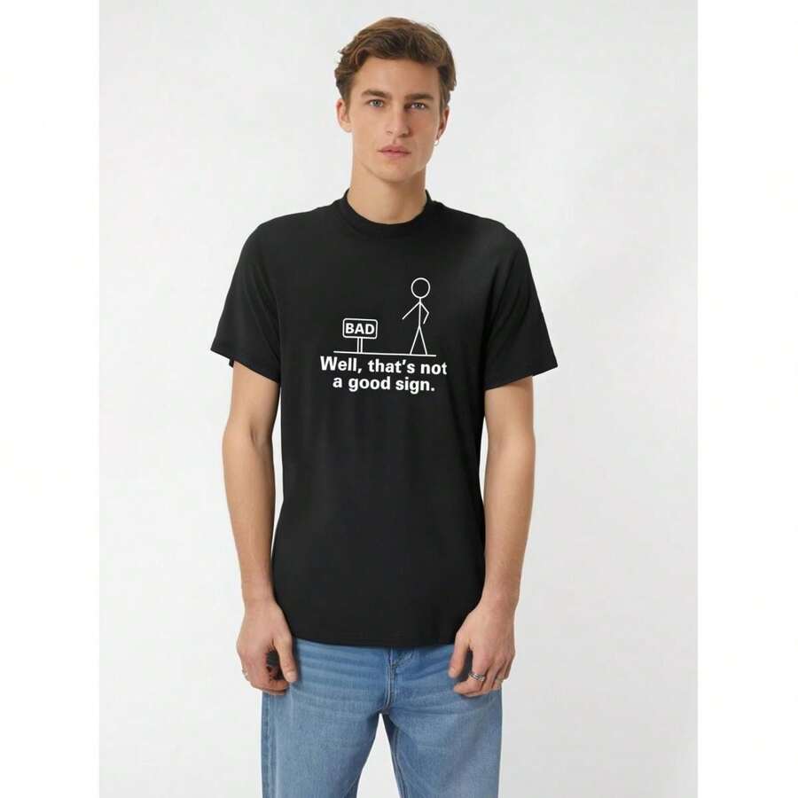 Men T-Shirts - 黑色 - 查看 1