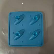 鯊魚矽膠冰塊模具，4格不沾矽膠冰塊模，適用於製作冰塊，創意廚房派對模具，派對必備，夏季必備 - 查看 8