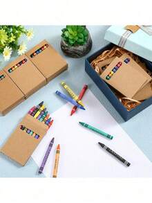 12/24/36pcs (2/4/6 Boxes) [Bulk Colored Pencils] Bulk Pencils, Includes 6 Different Colors - Mini Boxed Pencils With Packaging - Suitable For Classroom, Home Birthday Party And School Teacher Use Party Favor Set (Handicrafts, Slight Defects Do Not Affect Use) - Sets - View 2