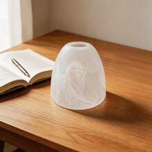 1 pieza Pantalla de lámpara de vidrio con patrón de nube, textura de nube blanca esmerilada, pantalla de reemplazo universal para lámpara de mesa de noche del dormitorio, lámpara de pared, lámpara colgante, compatible con casquillo de lámpara E27/E26 (solo pantalla de lámpara) - estilo minimalista - Ver 3