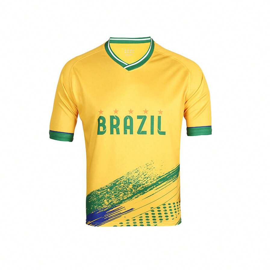 Original Patented Soccer Jerseys Of 48 Teams For The 2026 World Cup: Brazil, Argentina, England, Germany, France, Short Sleeve - 黑色 - 查看 1