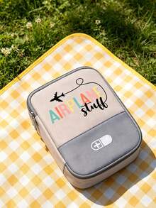Portable Camping Medicine Bag, Portable Medical Kit With "AIRPLANE" And Pill Pattern, Compact First Aid Kit, Suitable For Travel And Home Portable Storage Bag, Small Medicine Bag, Convenient Medical Kit, Emergency Kit, Multiple Colors Available, Suitable For Daily/Outdoor/Travel, Essential Medical Accessory For Health-Conscious People And On-The-Go Use, Daily Health Management Organizer - Multicolor - View 10