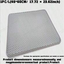 1pc Double Layer Cat Litter Mat, Washable Single Opening Litter Trapping Mat - Grey - View 14