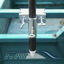 Umbrella Fixing Clip Bracket – Heavy Duty Parasol Stand Holder For Umbrella - Silver - View 6