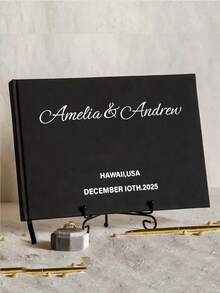 Customized Linen Wedding Guest Book, Personalized Linen Hardcover Photo Album, Photo Guest Book, Wedding Keepsake & Anniversary Commemorative Album, Perfect Gift - Multicolor - View 24