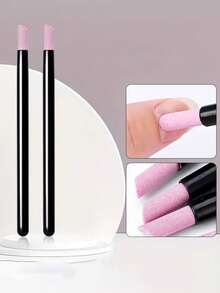 12/6pcs Quartz And Ceramic Nail Carving Polishing Pen Set, 45° Dead Skin And Cuticle Remover, Nail Buffer, Bead, Stone, Jewelry, Cuticle Pusher, Gel And Natural Nail, Professional Manicure Tool Kit, Quartz Nail Carving Pen, Dead Skin Remover, Nail Edge Polishing Pen, Dual-Head Multi-Function Manicure Tool, Nail Surface Sanding And Polishing Pen, Fine Nail Polishing Stick, Dead Skin Remover, Nail Repair - Multicolor - View 5