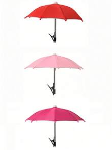 1/2pcs Mini Portable Sunshade Umbrella With Universal Clip Holder, Outdoor Sun Protection For Phones, Kindle, Navigation Devices, Anti-Glare Phone Screen Cover, Rain & Sun Proof, Essential For Travel - Multicolor - View 49