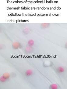 2pcs/1pc Taplak Meja Jala Pom Pom Warna-warni 3D - Taplak meja ini sangat cocok untuk pengaturan meja pesta liburan, dekorasi dalam ruangan, latar belakang foto, dan penataan gaya busana. Cocok untuk upacara pernikahan, pesta ulang tahun, dan pesta bertema lainnya. - Satu ukuran cocok untuk semua. - View 13