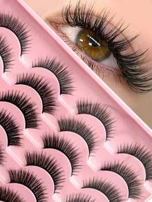 MENGJIESHANGPIN 7 Pairs/Pack HY-02 Natural Curly Messy Long-Lasting False Eyelashes, Eyelash Extensions, Long Eyelash Strips - View 18