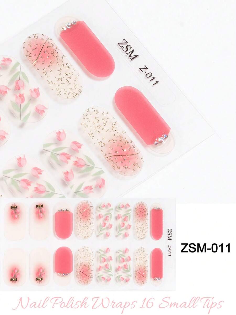 SSemi Semi-Cured Gel Nail Stickers, Jelly Beige, 16pcs Gel Nail Stickers, No UV Light Needed, Salon Quality, Long-Lasting