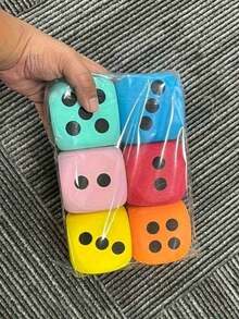 1pc/4pcs/6pcs Soft Dice Set - Perfect For Learning And Games - Suitable For Birthday, Christmas, Halloween And More - Upgraded Version - View 4