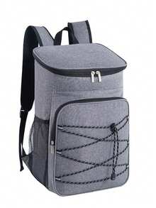 1pc Minimalist Fashion Large Capacity Outdoor Camping Picnic Insulated Cooler Bag Backpack Hiking Backpack , Lunch Box - Multicolor - View 13