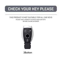 Carbon Style ABS Car Key Case Cover Fob Keychain For A B C E Class GLS GLA GLK GLC CLS CLA AMG W204 W205 W212 W176 - A - View 2