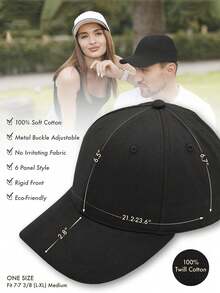 1 Peça/1set Boné de Beisebol Feminino Fashion para Uso Externo com Abertura para Rabo de Cavalo, Chapéu de Palha, Chapéu de Pescador, Ajustável, Respirável, Chapéu de Sol para Lazer e Esportes - Preto - Visão 9