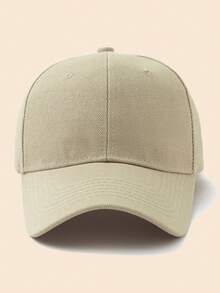 1 pieza Gorra de béisbol casual de unicolor con tamaño ajustable - Caqui - Ver 2