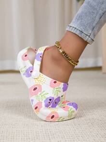 New Women's All-Season Garden Shoes, Adjustable Loose Flat Slippers, Bedroom/Travel/Beach Slides, Closed-Toe Slippers - Multicolor - View 5
