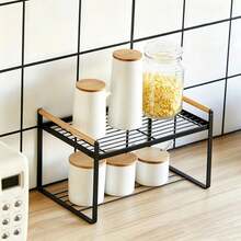 1pc 4-Tier Foldable Metal Storage Shelf With Lockable Wheels, Kitchen Storage Rack，No Assembly Rolling Organizer Rack, Sturdy\durable, Heavy Duty Display Shelving Unit For Kitchen Living Room Bedroom Bathroom Balcony, Nordic Minimalist Storage Rack - 查看 11