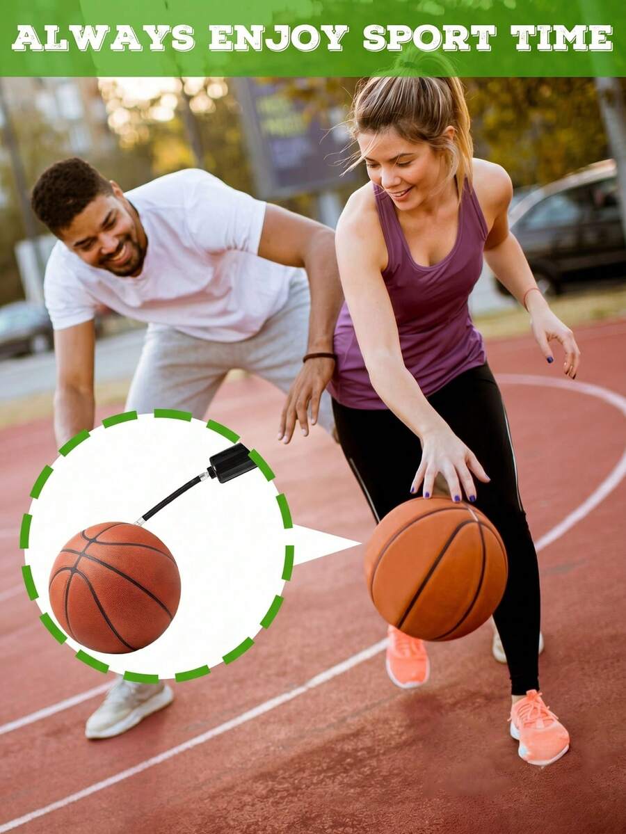 9/10/12pcs Perlengkapan Kolam Renang Musim Panas Kit Pompa Udara Genggam Portabel, Aksesori Luar Ruangan Serbaguna Sepanjang Musim untuk Bola Basket, Sepak Bola, Bola Olahraga, Pelampung Kolam Renang, Cincin Renang & Balon - MultiWarna - View 1