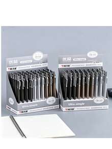 1支極簡自動鉛筆 0.5mm 點擊式鉛筆 學生文具 0.7mm 低重心自動鉛筆禮品，舒適握感（隨機顏色） - 彩色 - 查看 10