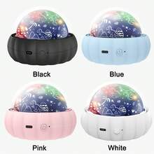 2-In-1 Starry Sky Projection Night Light, Bedroom Lamp, Moon, Stars And Dinosaur Galaxy Projector, 360° Rotation, Color Changing, Christmas Gift For Best Friend - RGB - View 4