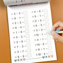 Preschool To Elementary Math Addition And Subtraction Training Workbook: Practice With Numbers Up To 10/20/50/100 - Multicolor - View 1