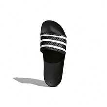 Adidas 中性經典夏季拖鞋 - 黑色/亮白 - 查看 5