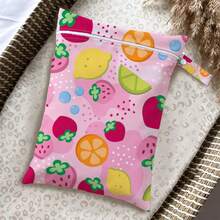 Cute Summer Fruit Print Wet Dry Separation Swimming Bag, Girly Beach & Pool Pouch, Lightweight Travel Storage Organizer - Multicolor - View 29