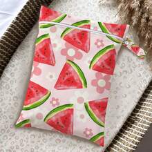 Cute Summer Fruit Print Wet Dry Separation Swimming Bag, Girly Beach & Pool Pouch, Lightweight Travel Storage Organizer - Multicolor - View 10