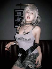 Women Tops - Light Grey - View 2