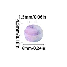 約 98 顆 4mm 馬卡龍尖頭水染刻面玻璃珠 DIY 珠飾手工串珠材料包，珠飾配件 - diy尖水染瓷 - 查看 8