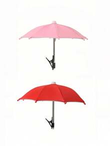 1/2pcs Mini Portable Sunshade Umbrella With Universal Clip Holder, Outdoor Sun Protection For Phones, Kindle, Navigation Devices, Anti-Glare Phone Screen Cover, Rain & Sun Proof, Essential For Travel - Multicolor - View 34