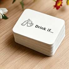 1pc Drink If Game Cards, Bachelorette Party Game, Bridal Shower Party Game, Adult Fun Cards, Bachelorette Weekend Party Accessories, Portable Size Cards - View 2
