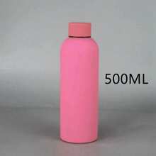 1個多色 500/750ml/17/25oz 保溫水壺，小口設計，時尚造型；高級戶外霧面運動水壺，大容量，適合徒步和攀岩；派對和禮物的理想選擇；返校必備 - 彩色 - 查看 15