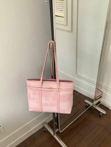 Tas Tote Wanita Model Baru, Tas Tangan dan Tas Bahu Serbaguna untuk Bepergian, Kapasitas Besar - MultiWarna - View 10