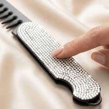 2-In-1 Shiny Rhinestone Hair Comb, Detangling And Styling Dual-Use Comb, Universal For Curly And Straight Hair, Full Rhinestone Styling Comb, Portable Travel Hair Tool; Comb | Salon Hair Care | Hair Tools | Styling Comb - Basic Model - View 10