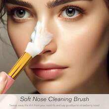 10pcs Reusable Washable Eyelash Cleaning Brushes, Lightweight Portable Eyelash Cleansing Brushes For Face And Nose Cleaning - Multicolor - View 8