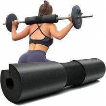 Barbell Pad, Squat Weightlifting Foam Neck And Shoulder Pad, Black Oxford Cloth High Elastic Foam Barbell Pad - Multicolor - View 4