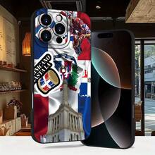 Fresh And Minimalist Summer Collage Design Featuring The Dominican Republic Flag. Shockproof Phone Case With A Matte Finish For Models (16E, 16, 16PRO, 15, 14, 13, 12, 11, Plus, Pro, Max, 7, 8, SE, XS, XS MAX, 7P, 8P). Perfect As A Birthday, Easter, Or April Fool's Day Gift For Friends, Family, Girlfriend, Or Boyfriend. - 樣式 1 - 查看 3