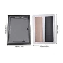 Modern Black& White Rectangular RV Push-Out Window 23.62*17.72in 65° Opening Screen For Walls With A Thickness Of 30-80mm For Trailer Pickup Ventilation Privacy Protection Camper Conversion Van Ventilation - Modern - View 4