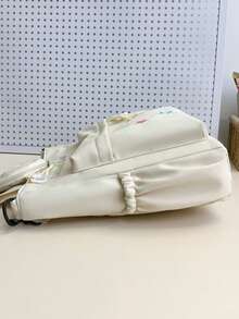 2026 New Large Capacity Nylon Tutoring Bag, Middle School And High School Student Class Bag, Tutoring Bag, Book Tote Handbag, Unisex Shoulder Crossbody Bag, Teen Student Backpack, Letter And Star Pattern, Fashion Backpack - A - View 8
