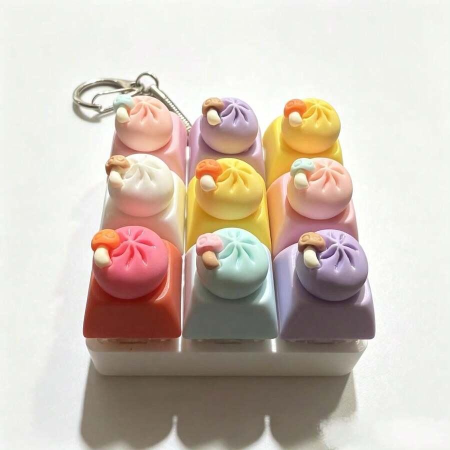 1pc ABS Stress Relief Toy Switch Tester Button Fidget Toy, Clicker Stress Relief Toy 1pc Decompression Keyboard Keychain Chain, A Colorful Fingertip Toy That Can Effectively Relieve Stress, Suitable For Classroom Rewards, Pool Parties, The Color And Design Are Very Attractive, Perfect Choice For Party Gifts, Presents And Gifts For Friends.