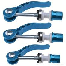 3pcs Mountain Bike Quick Release Skewers, Aluminum Alloy Colorful Skewers M6 Quick Release Skewers Clamp - Multicolor - View 7