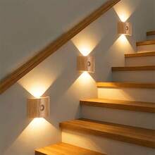 1/2/4pcs Dual-Head LED Motion Sensor Wall Light, Smart LED Night Light, Indoor Magnetic Motion Sensor Wall Light, Battery Powered, Adjustable Color Temperature And Brightness, Suitable For Hallway, Bathroom, Bedroom, Room Decor, Bedroom Decor, Home Decor, Christmas, Halloween Decor - Multicolor - View 10