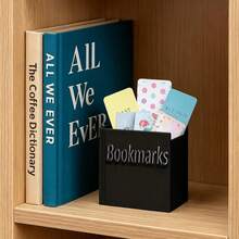 3D Printed Book-Shaped Bookmark Storage Display Rack, Cute Artistic Book Lover Desktop Organizer, Creative Bookworm Gift, Teacher's Day Graduation Season Christmas Birthday Souvenir, Study Office Desk Aesthetic Decor - View 2