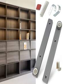 Flip Up The Inner Door Slide Rail Hardware Accessories Tilt Bookcase Door Pull The Guide Rail Roving Folding Door Hidden Track - Guide Rail Hardware - View 3