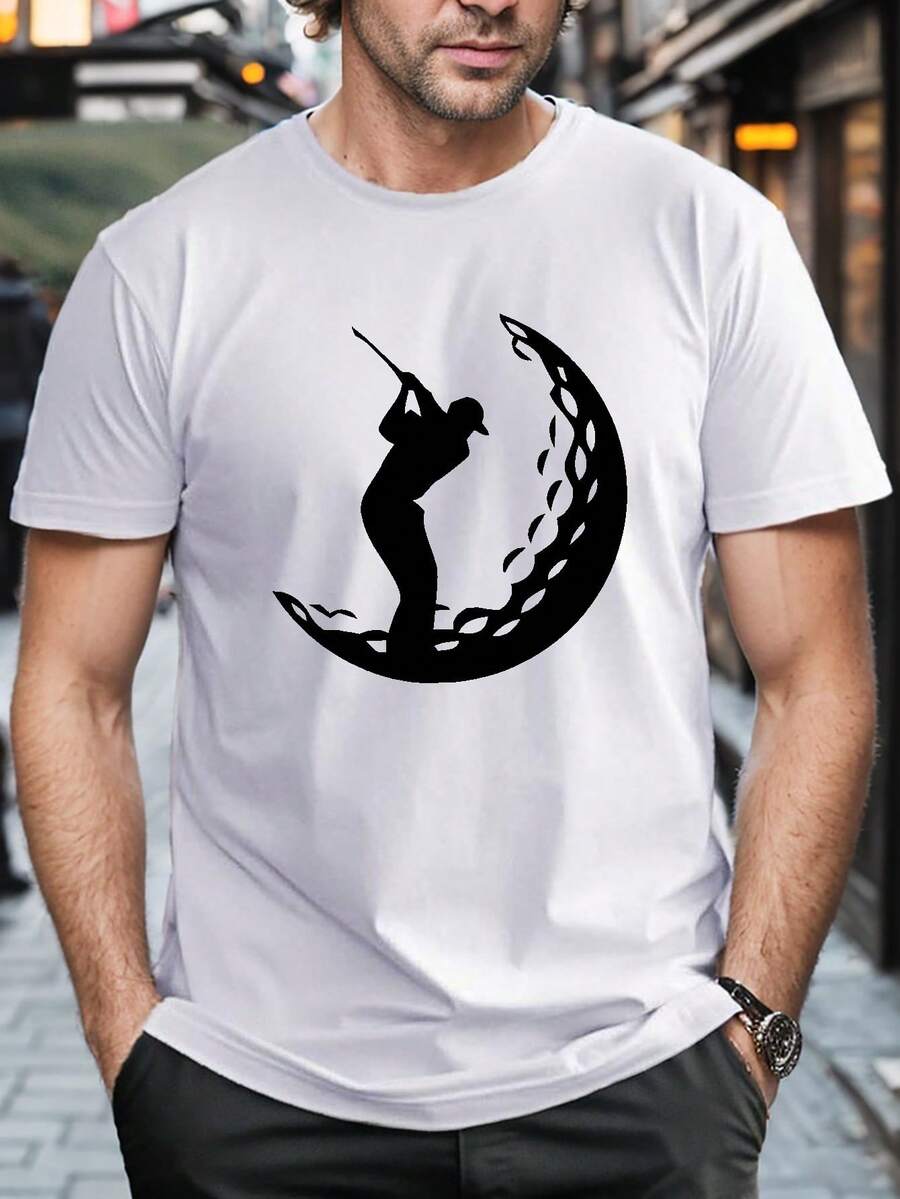 Camiseta de golf para hombre - Blanco - Ver 1