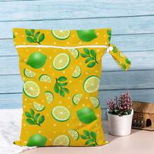 Cute Summer Fruit Print Wet Dry Separation Swimming Bag, Girly Beach & Pool Pouch, Lightweight Travel Storage Organizer - Multicolor - View 49